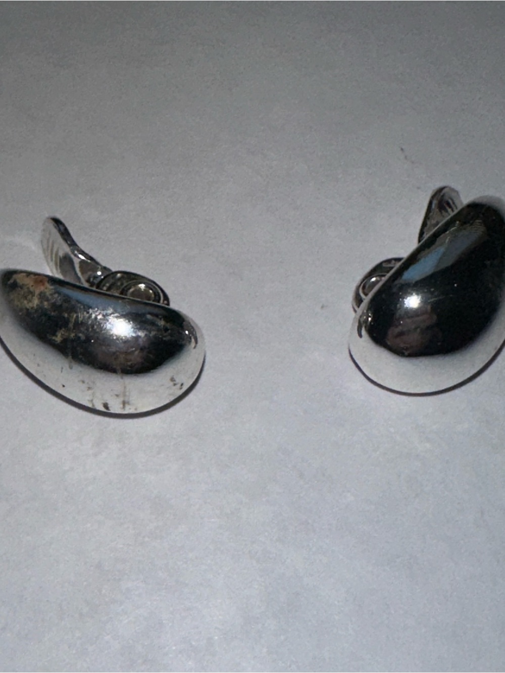 Silvertone Clip on Earrings